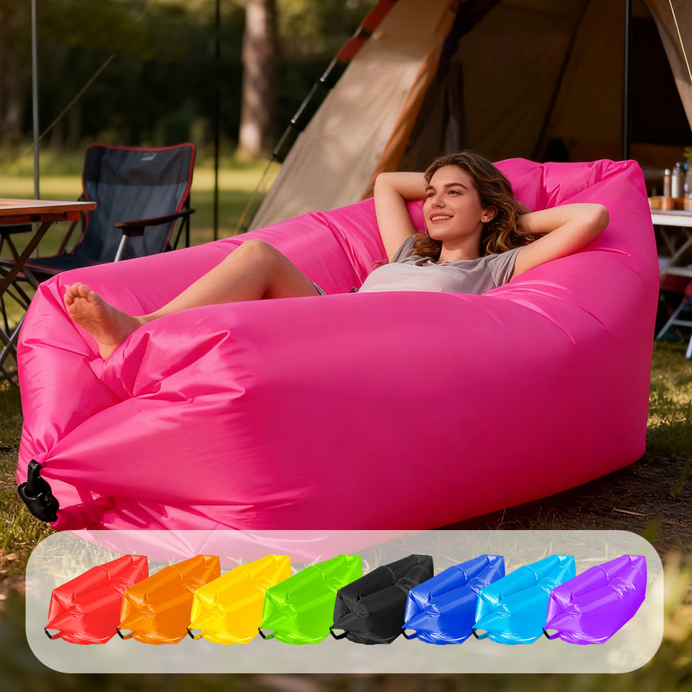 Bed Outdoor Camping - Multi Colored Single Lazy Inflatable Sofa