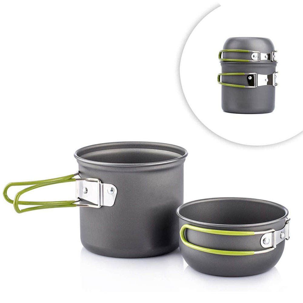 Ultralight Camping Pots Cookwa - đánh giá và giá Outdoor Camping Dining Set
