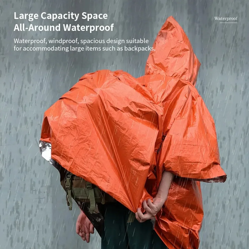 Emergency Raincoat Poncho Wate - đánh giá và giá Camping Rain Poncho