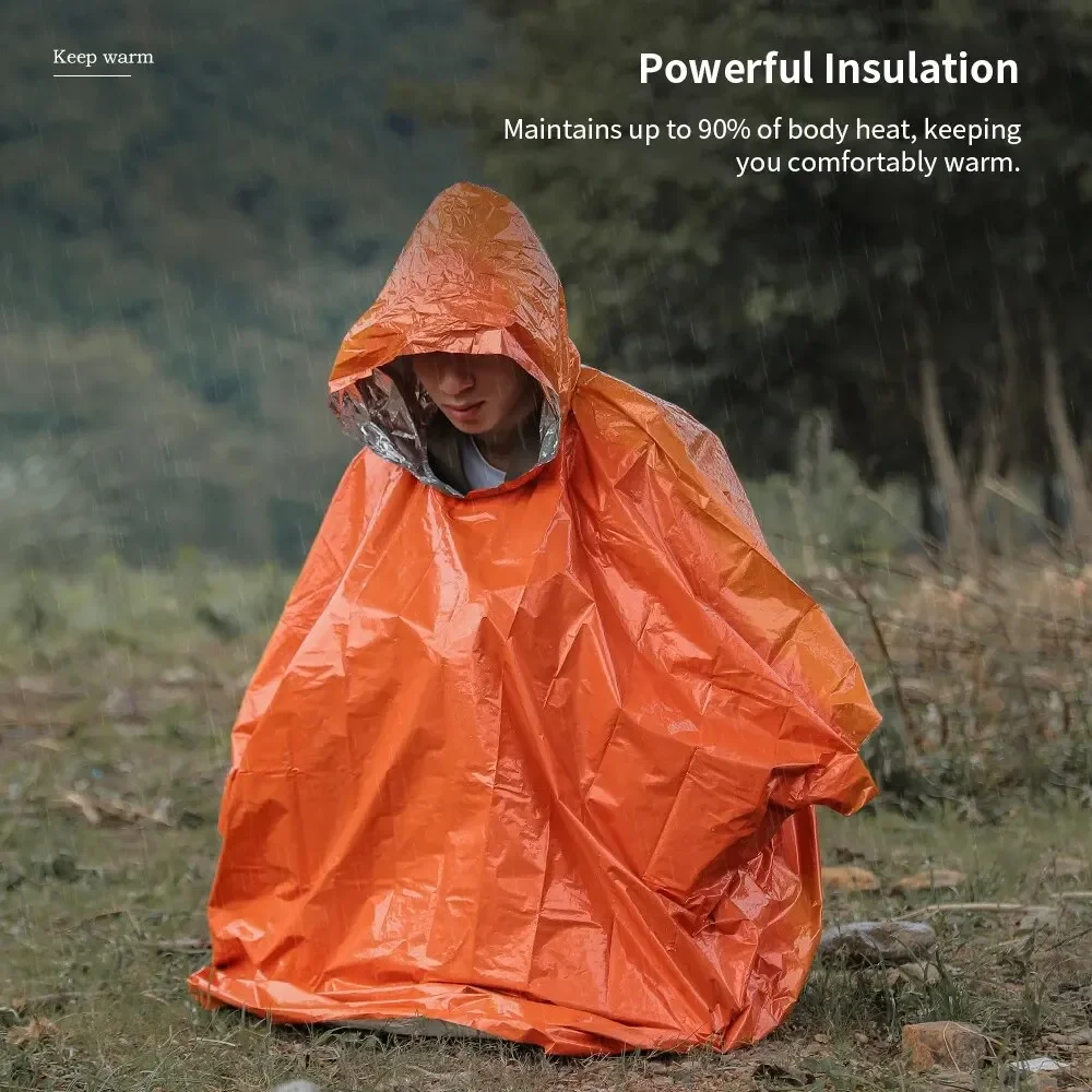 Emergency Raincoat Poncho Wate - đánh giá và giá Camping Rain Poncho
