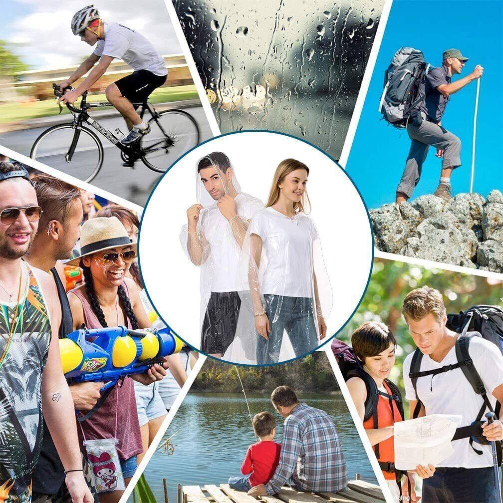 12Pcs Disposable Waterproof Ra - đánh giá và giá Camping Rain Poncho